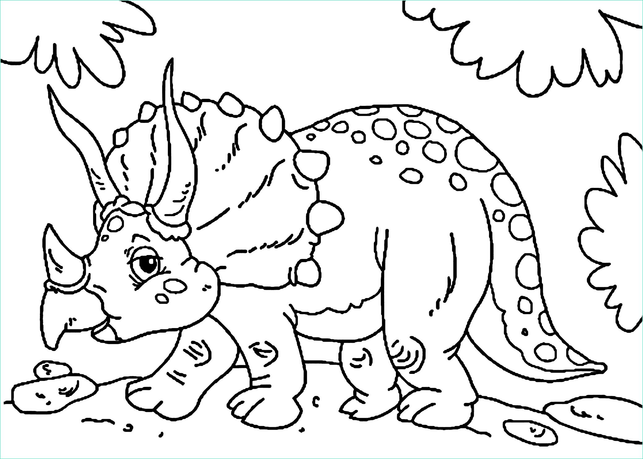 14 premium triceratops coloriage images