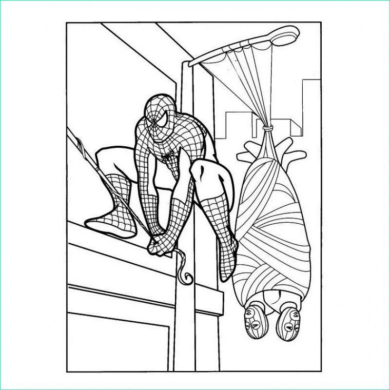 coloriage de spiderman 7