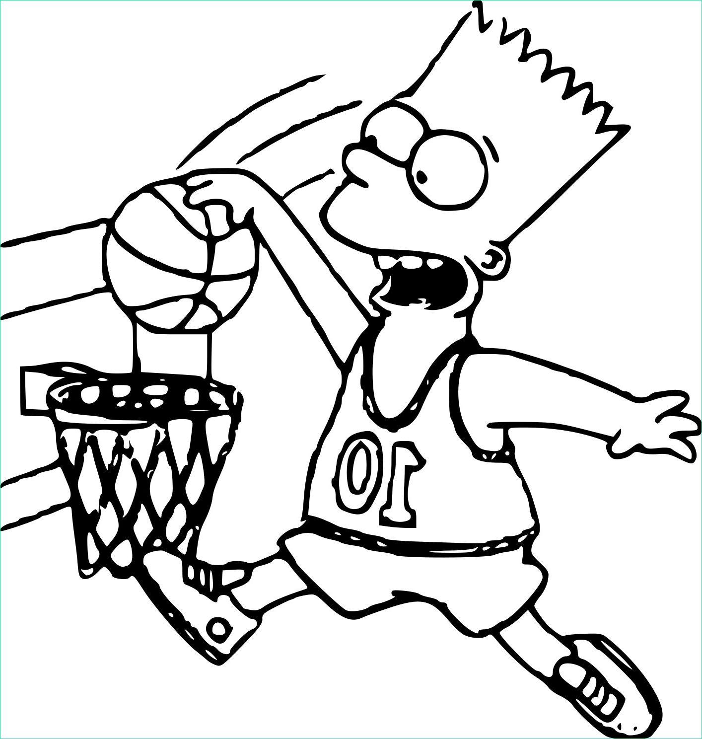 bart simpson coloring pages