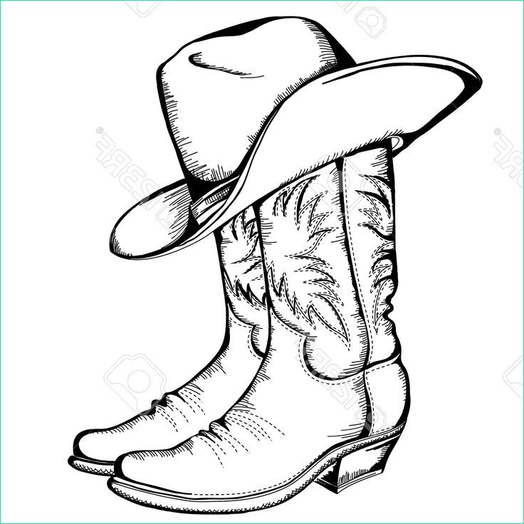 bottes country dessin