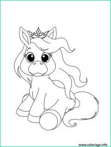 dessin licorne a imprimer cool image coloriage bebe licorne princesse jecolorie