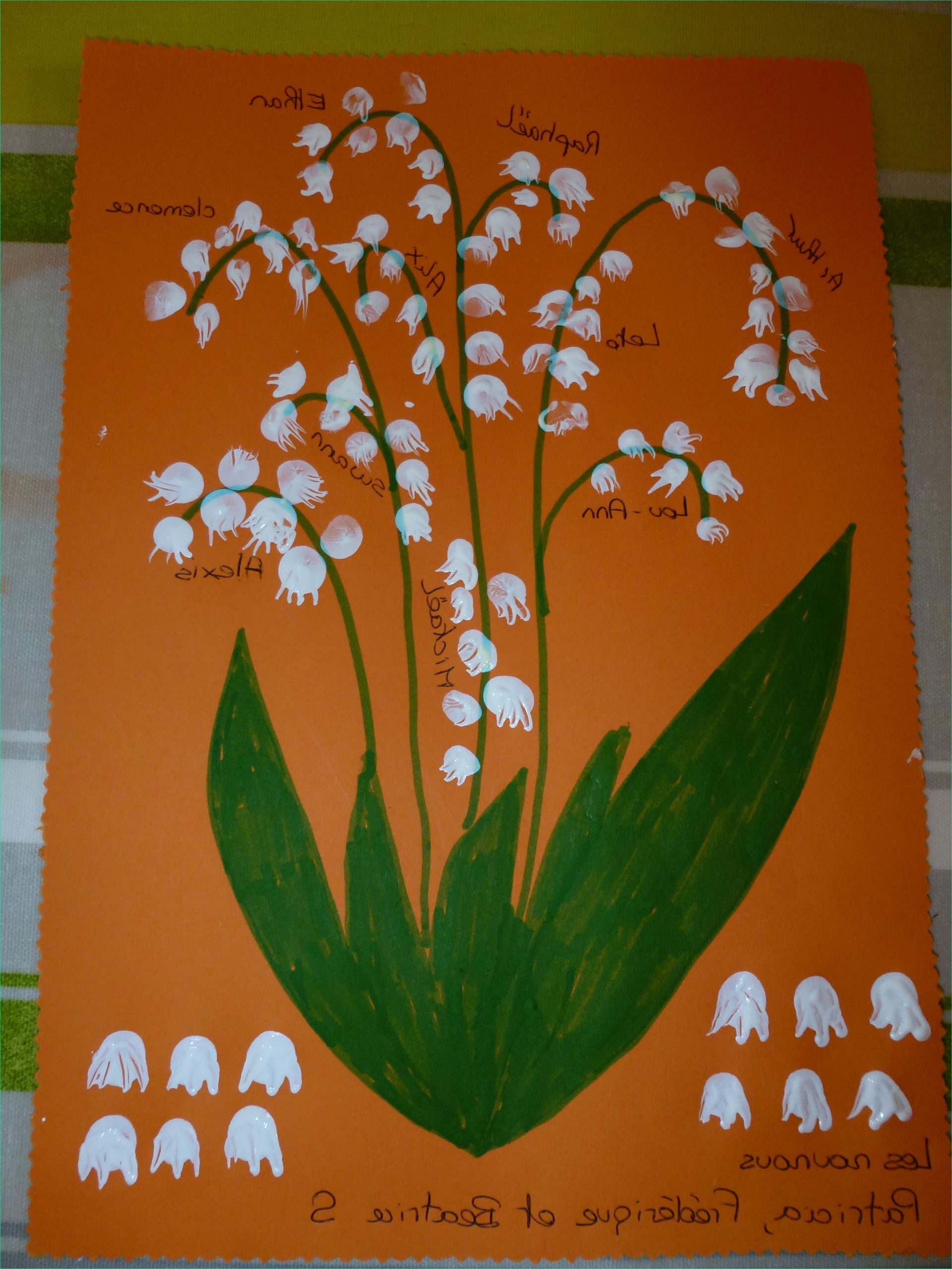 fleurs peinture maternelle