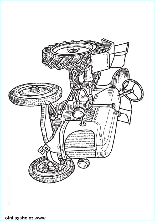 tracteur 139 coloriage dessin