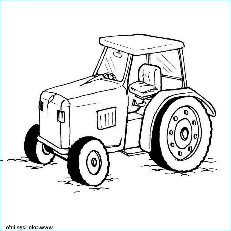 beau tracteur dessiner coloriage dessin