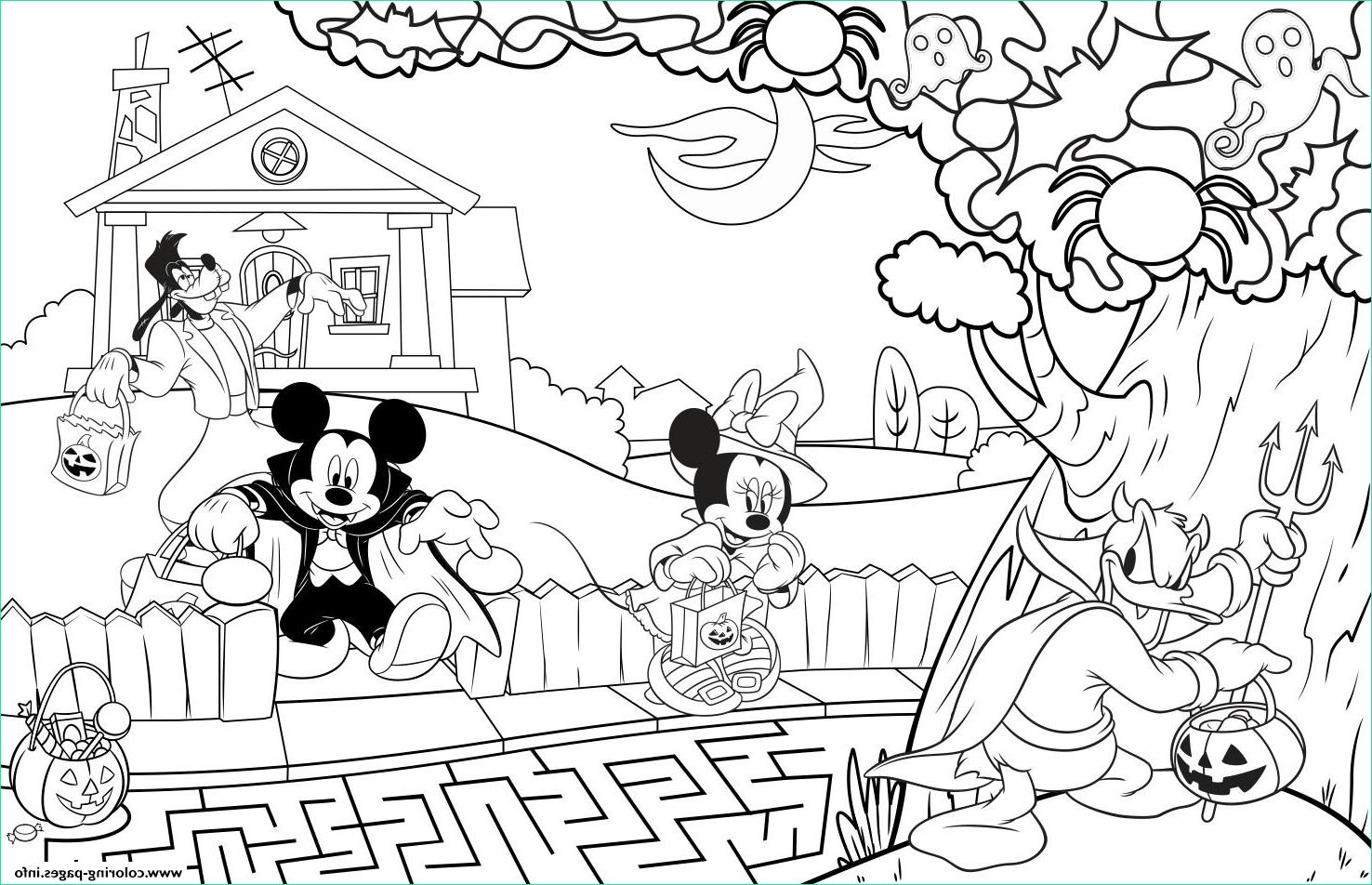 halloween disney activity page printable coloring pages book