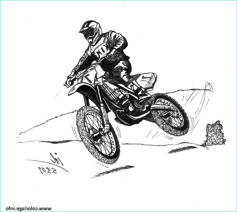 motocross 18 coloriage dessin