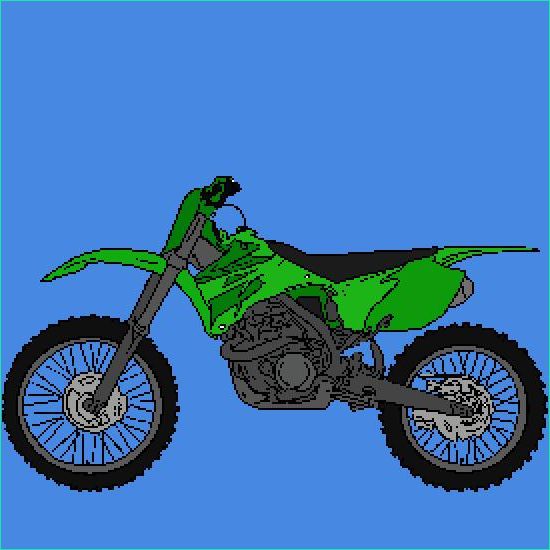 dessin motocross moto coloriage gratuit 1