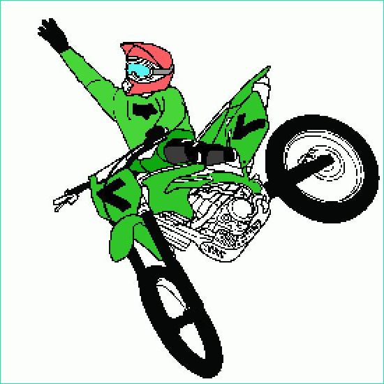 coloriage freestyle motocross