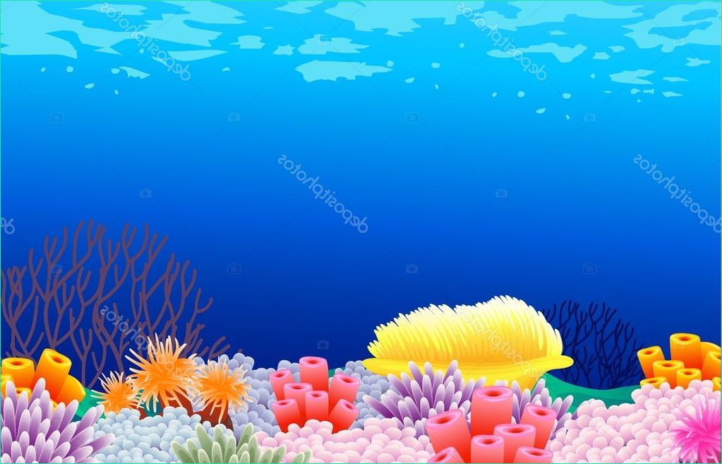 stock illustration sea life background