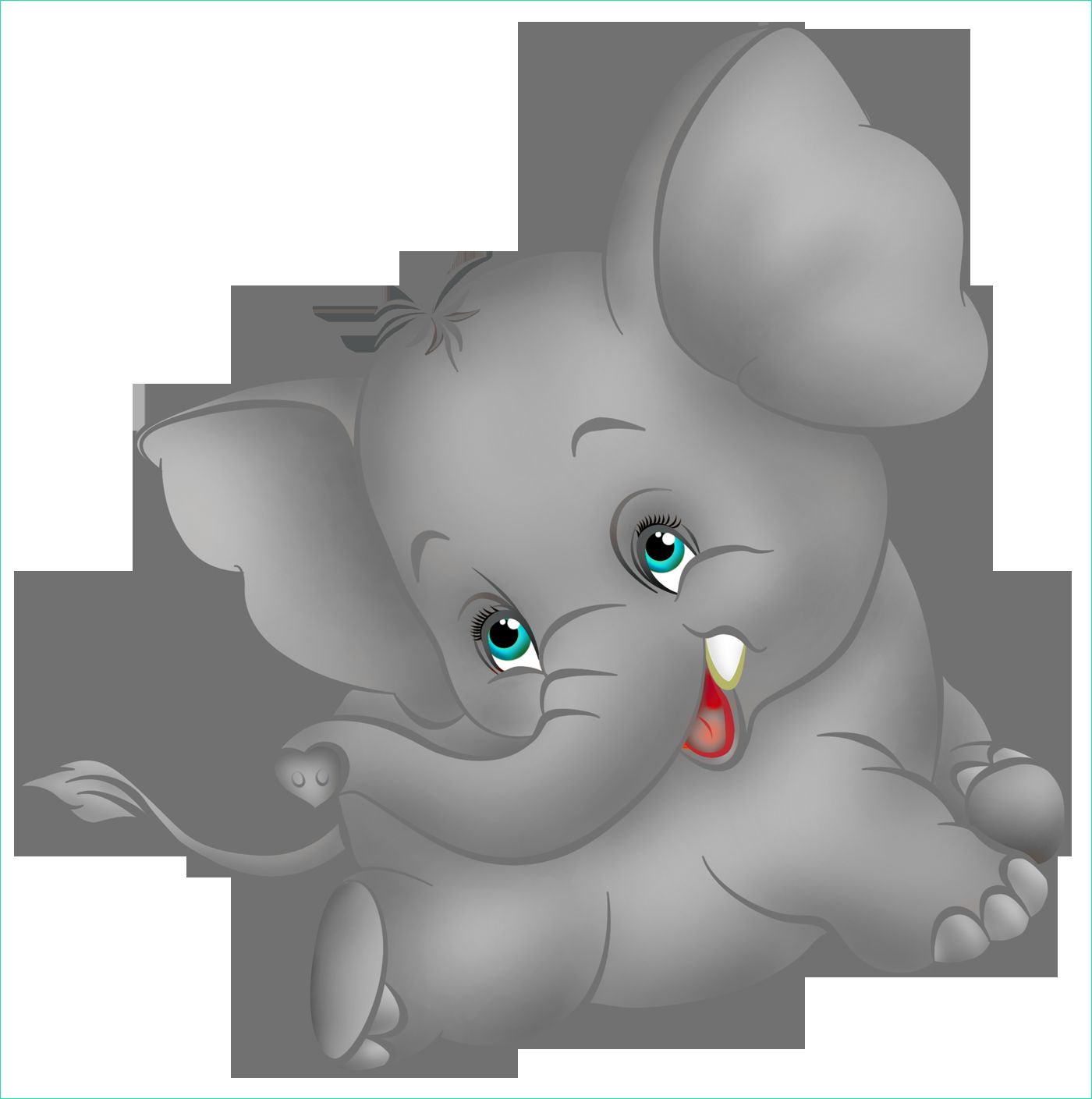 coloriage bebe elephant