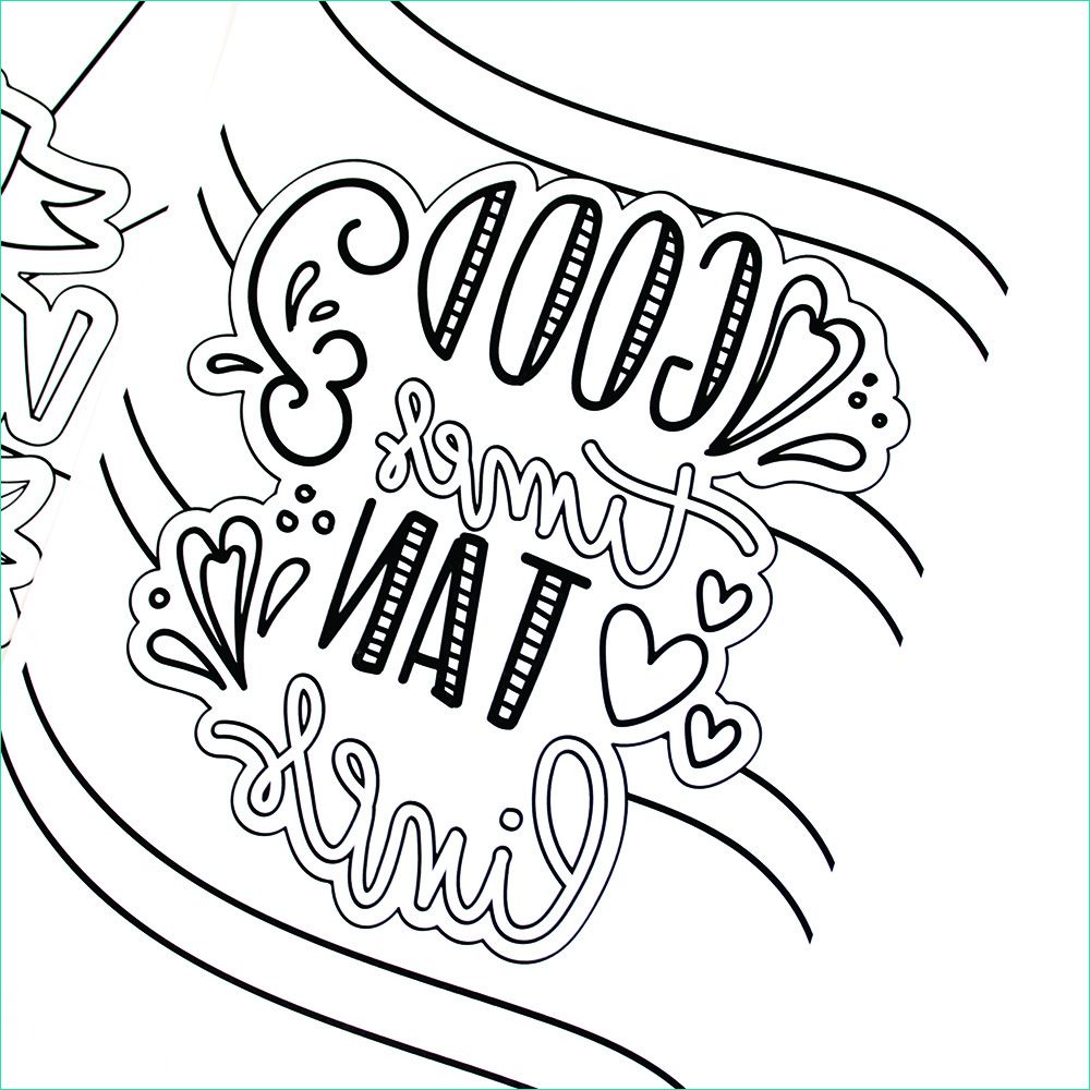hand lettered summer coloring pages