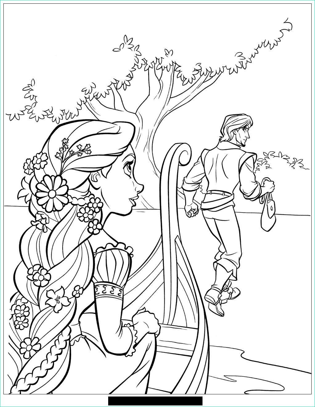 image=tangled Coloring for kids tangled 3