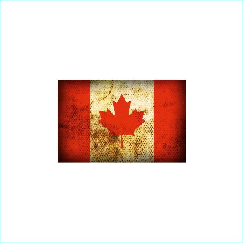 7702 autocollant drapeau canada vintage