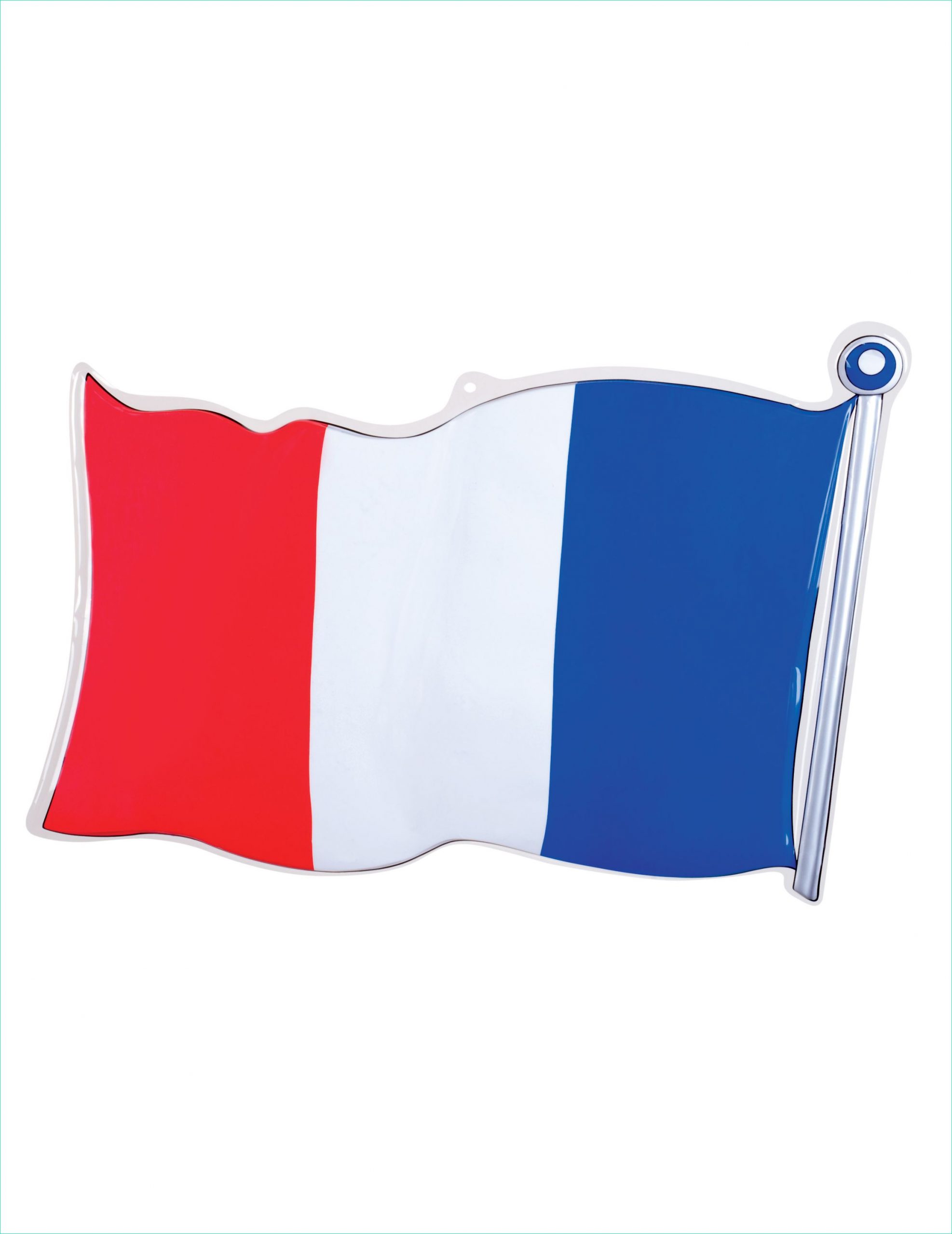 drapeau tricolore france de decoration 60 64 cm