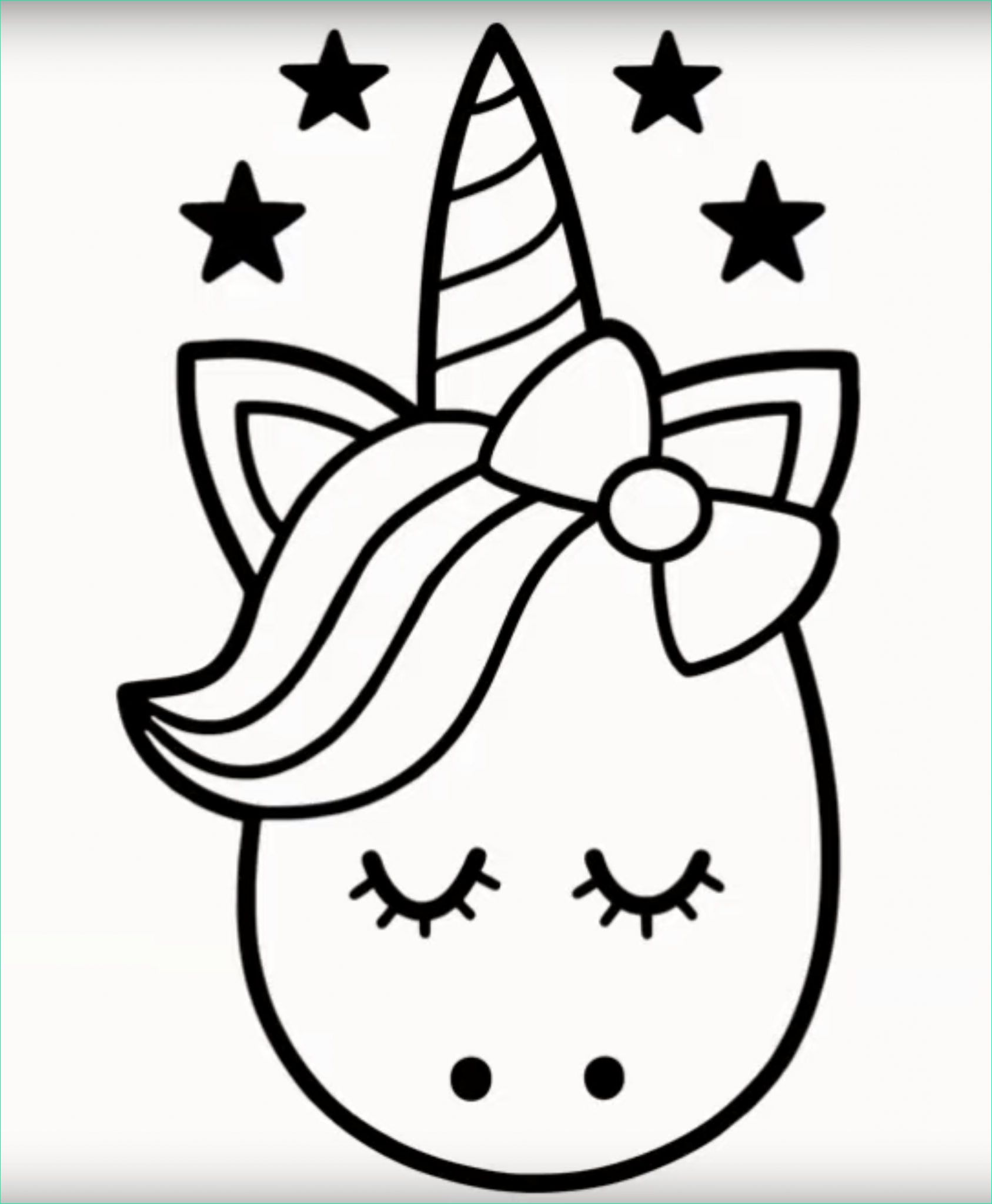 licorne kawaii a colorier impressionnant stock dessin kawaii licorne noir et blanc