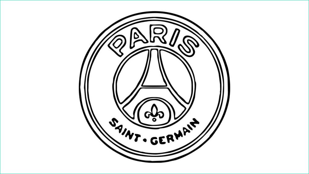 coloriage paris saint germain inspirant photos ment dessiner le logo psg paris saint germain