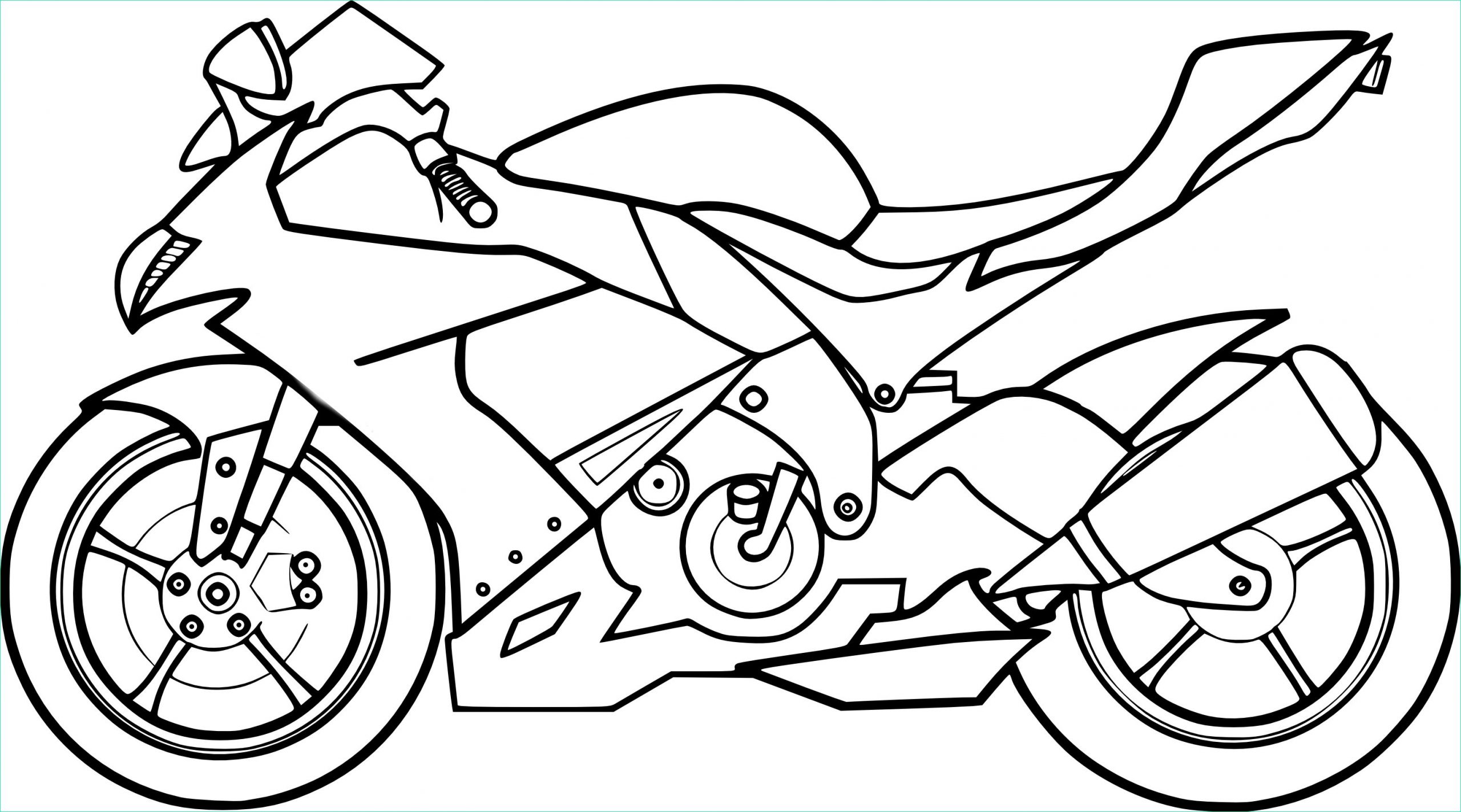 coloriage de moto cross