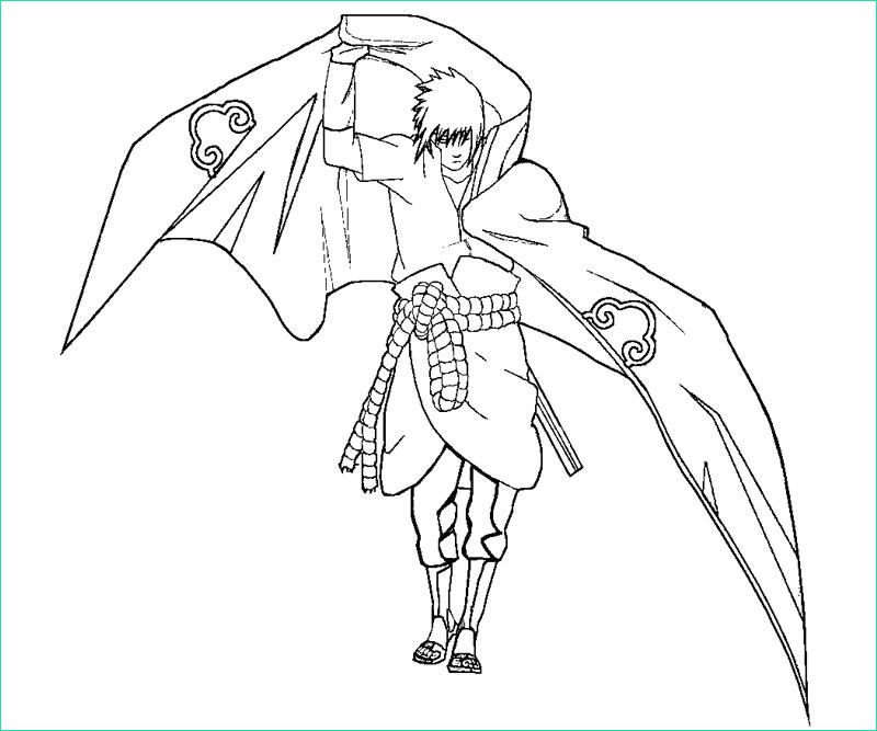 sasuke uchiha coloring sketch templates