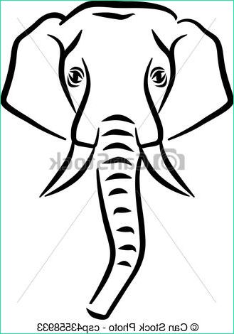 gezeichnet kopf elefant