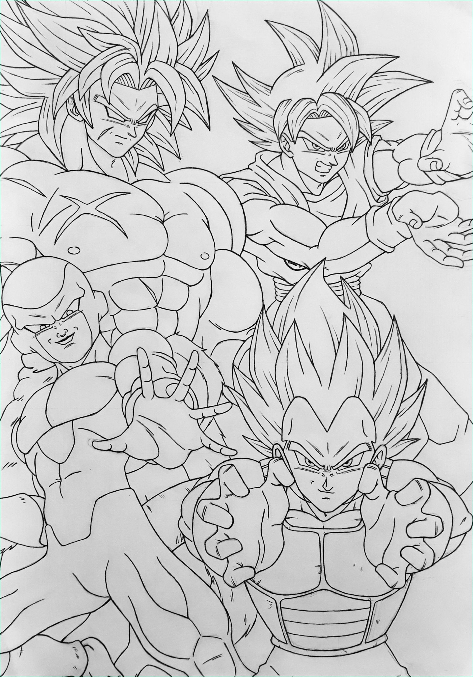 ssj4 broly coloring pages