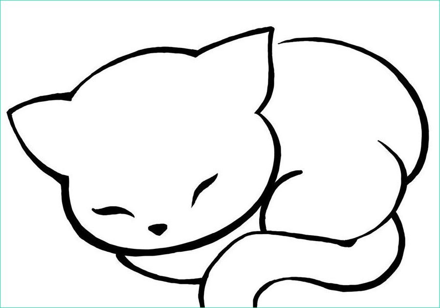 dessin de chat kawaii imprimer