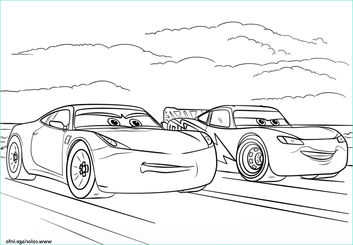 mcqueen and ramirez from cars 3 disney coloriage