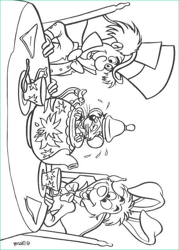 alice in wonderland tea party coloring pages