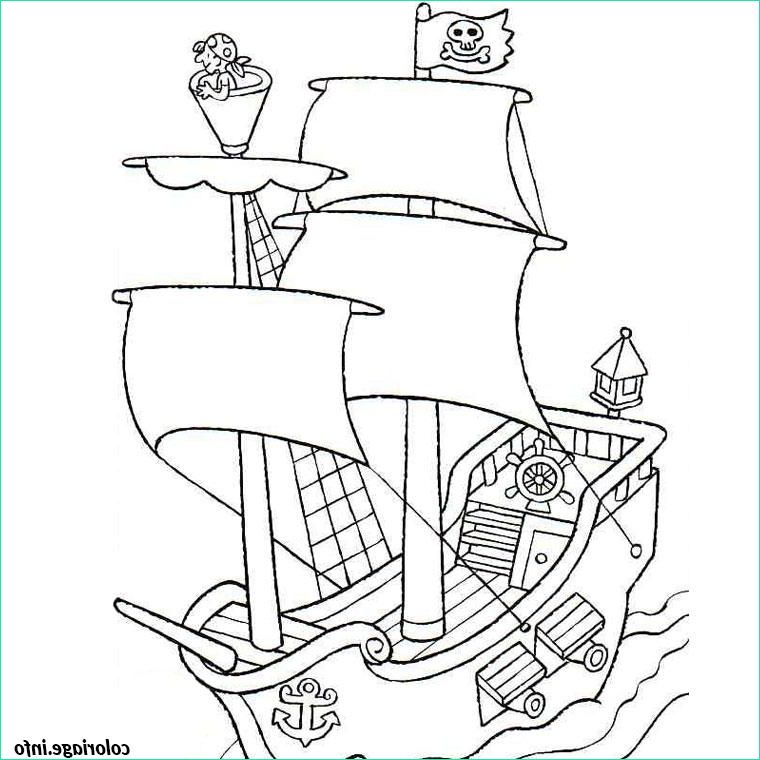 bateau de pirate coloriage 2285