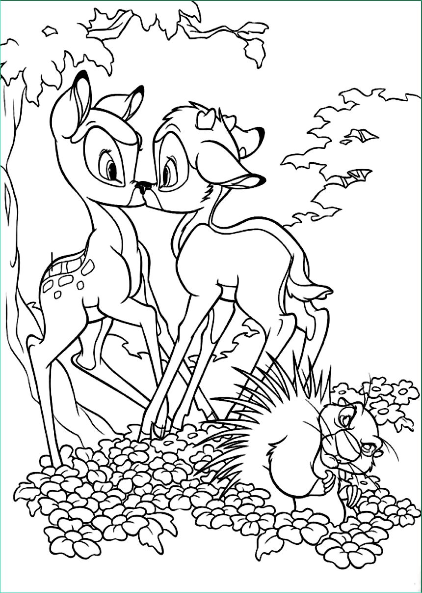 image=bambi Coloring for kids bambi 1