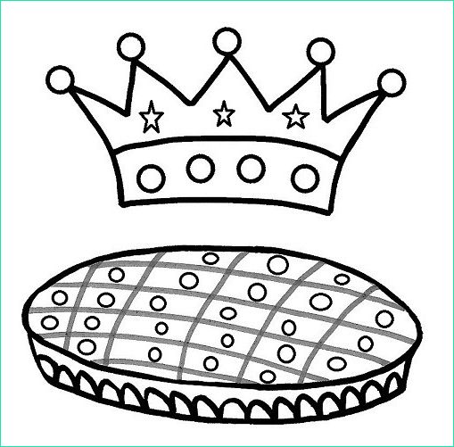 dessin galette des rois et couronne