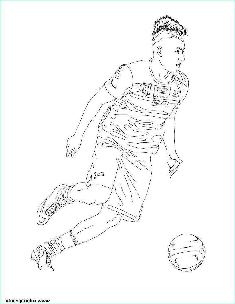 stephan el shaarawy joueur de foot coloriage