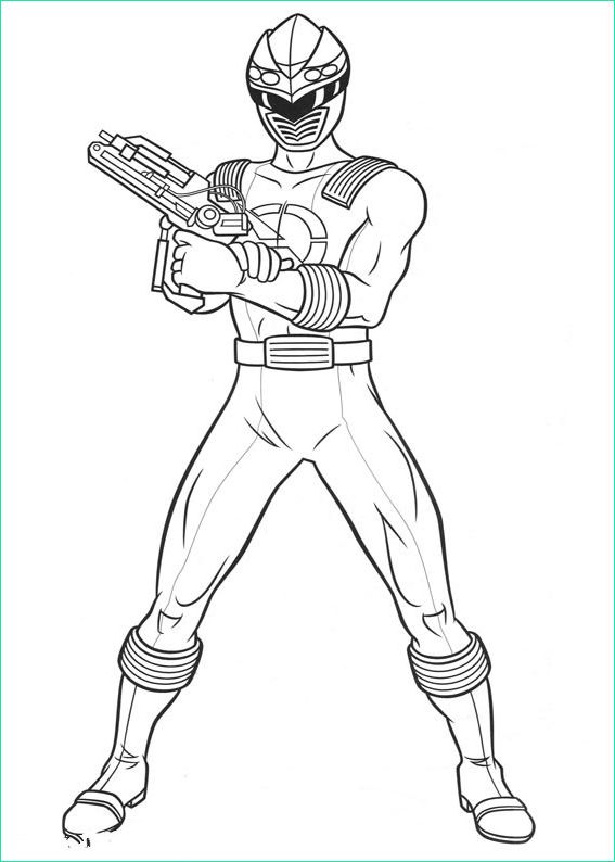 coloriage power rangers ninja style