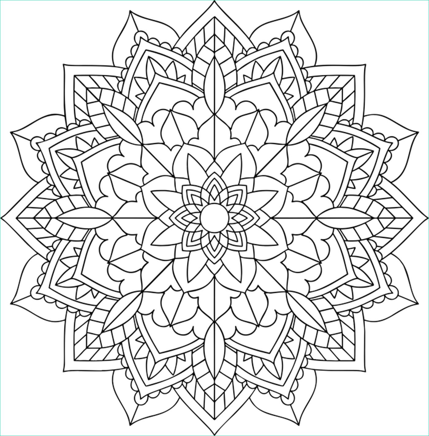 image=mandalas coloriage simple mandala floral 1
