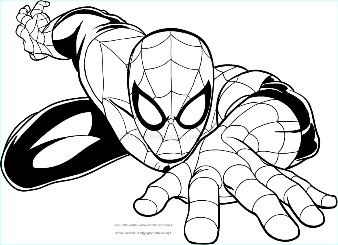 coloriage de spiderman pics