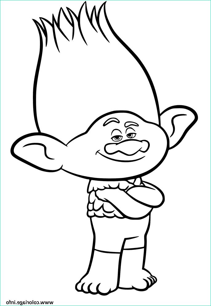 branch from trolls coloriage dessin