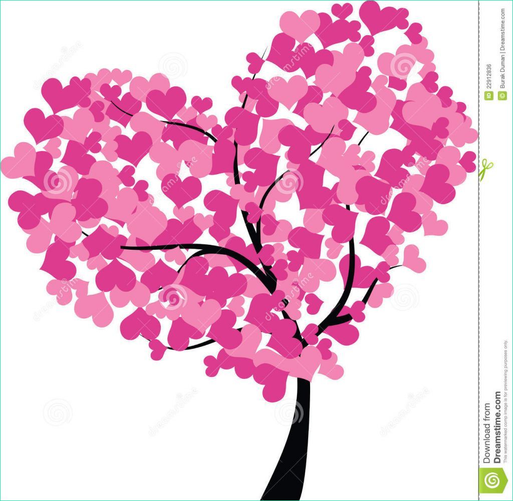 arbre coeur dessin unique photos arbre de coeur illustration stock illustration du lame