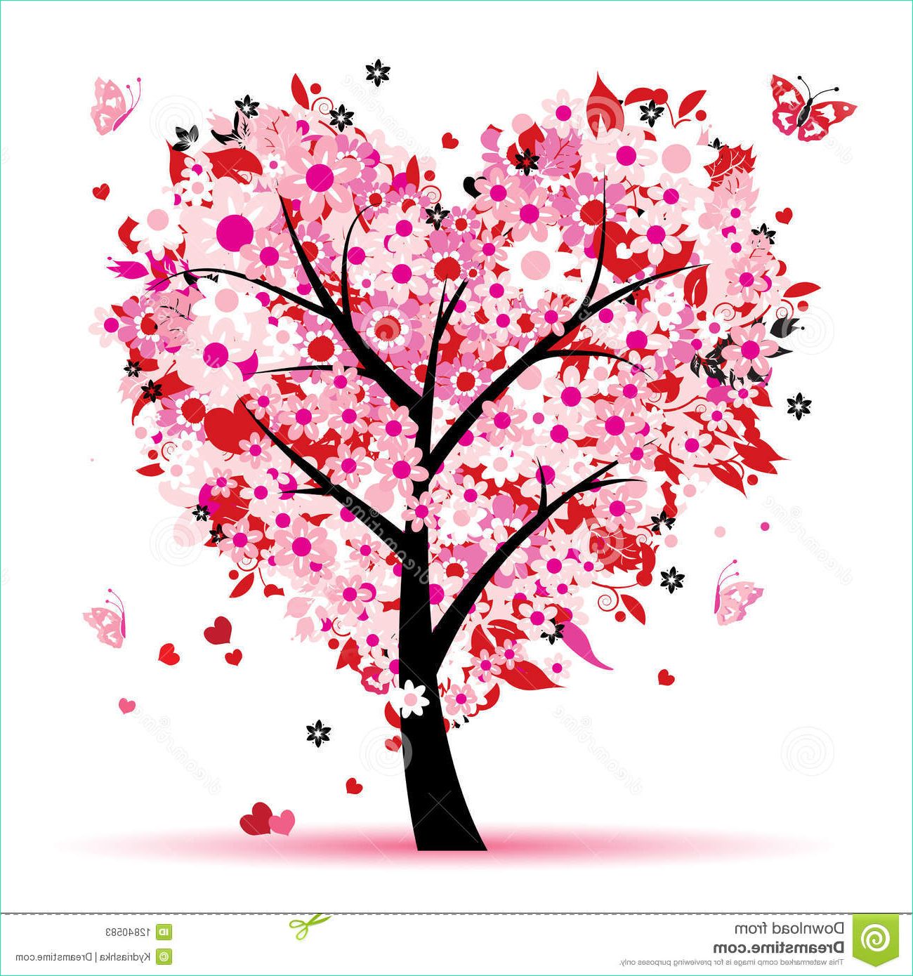 photos stock arbre de valentine amour lame des coeurs image