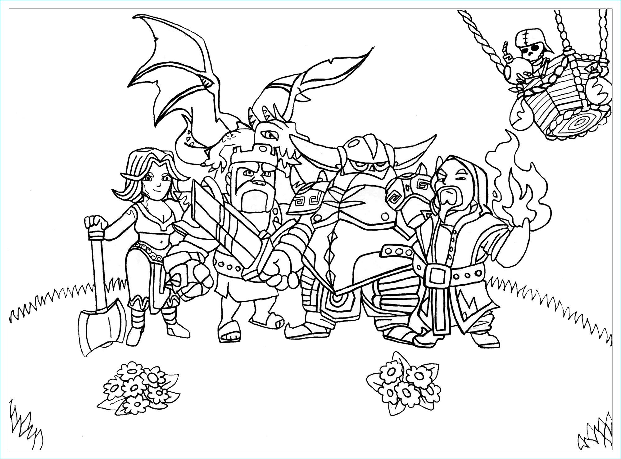 image=clash of clans coloriage clash of clan 1