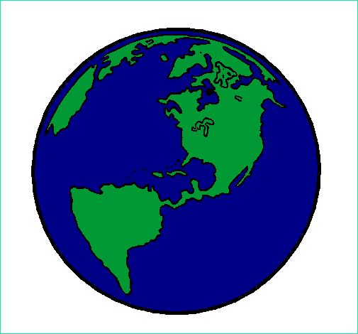 planete terre 1 colorie par terre