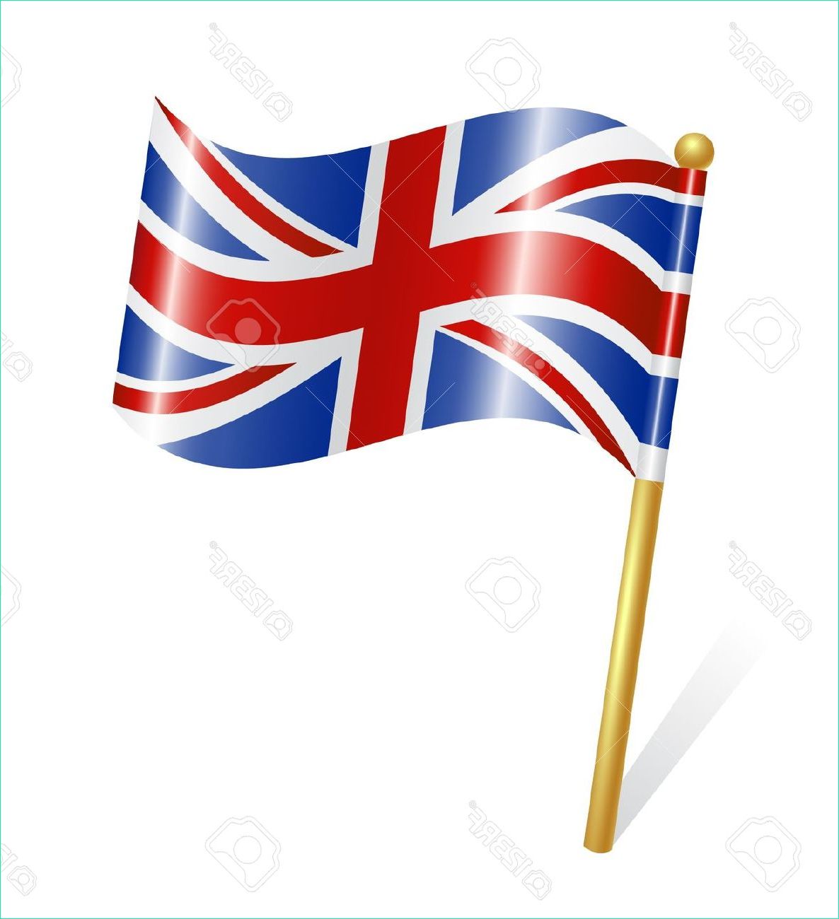 cartoon british flag