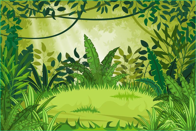 stock illustration illustration jungle landscape vector background image