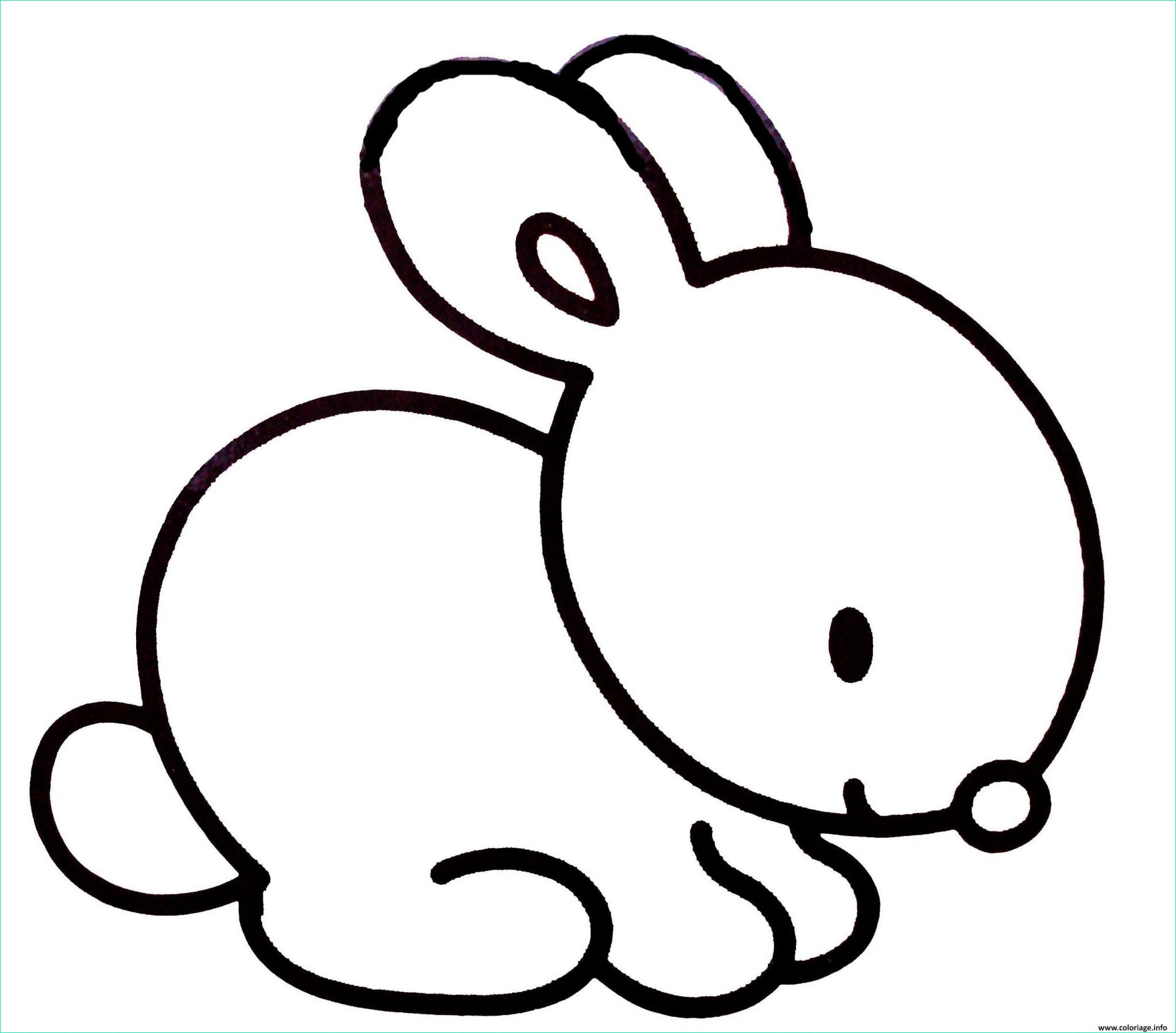 lapin dessin simple cool photographie coloriage lapin facile simple enfant jecolorie