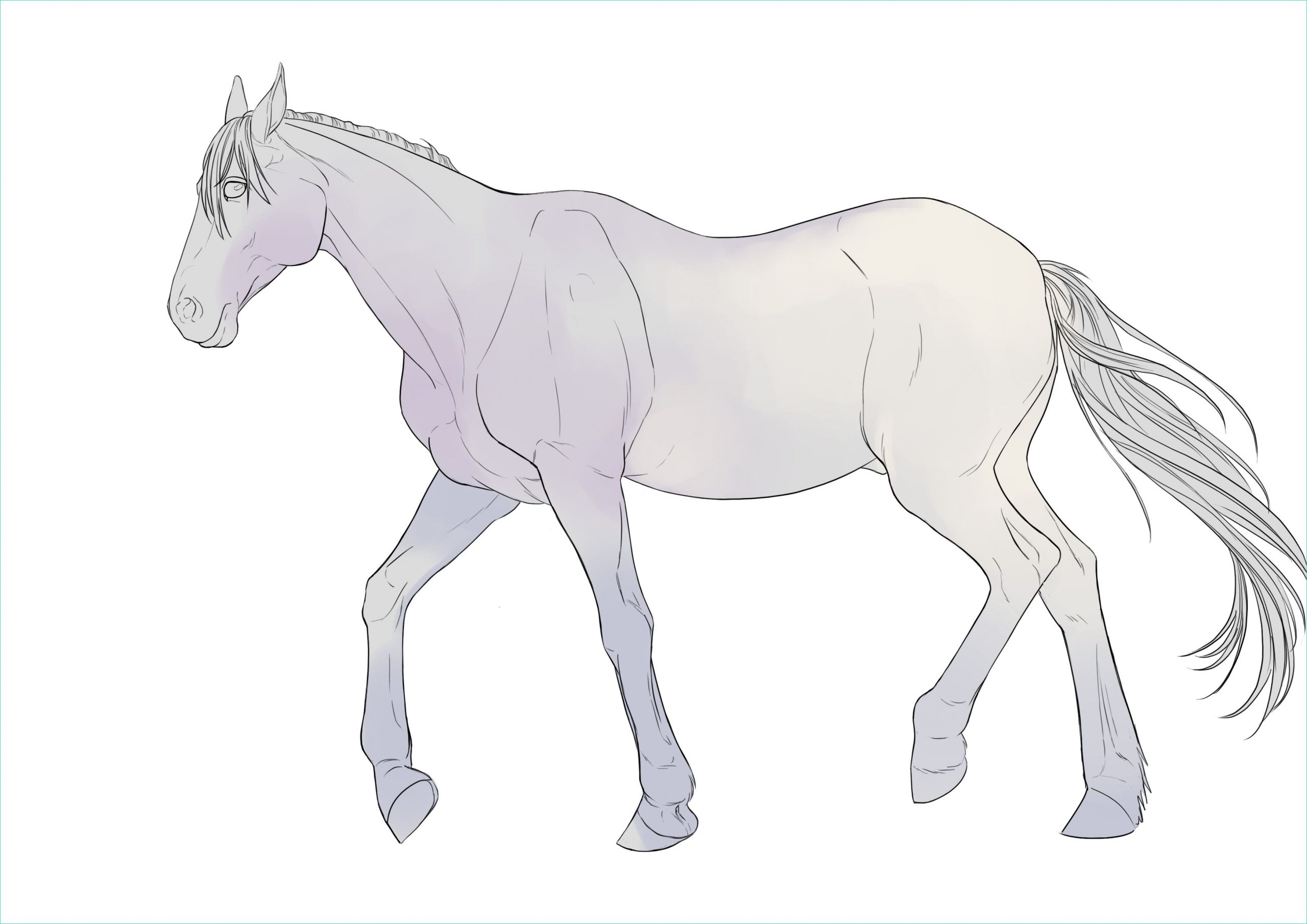 dessin et peinture video 2953 ment peindre un cheval 3 la tete et le corps techniques simplifiees et tutos