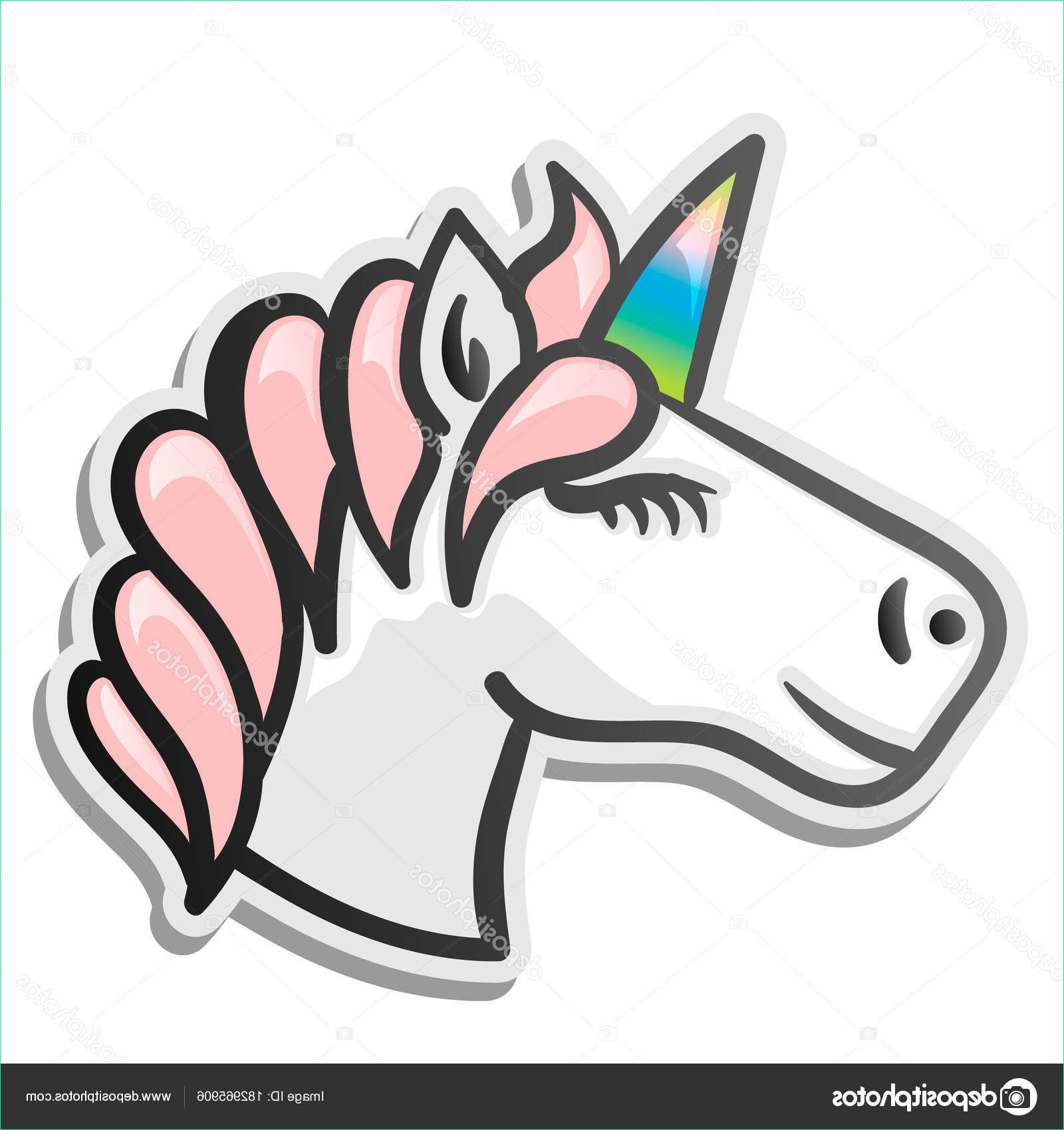 stock illustration unicorn emoji sticker