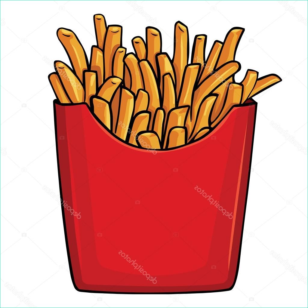 stock illustration vector cartoon french fries in