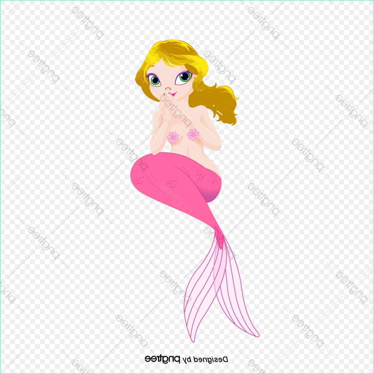 mermaid cartoon vector