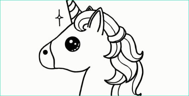 coloriage licorne a imprimer gratuit inspirant galerie coloriage de licorne kawaii how to draw a cute unicorn