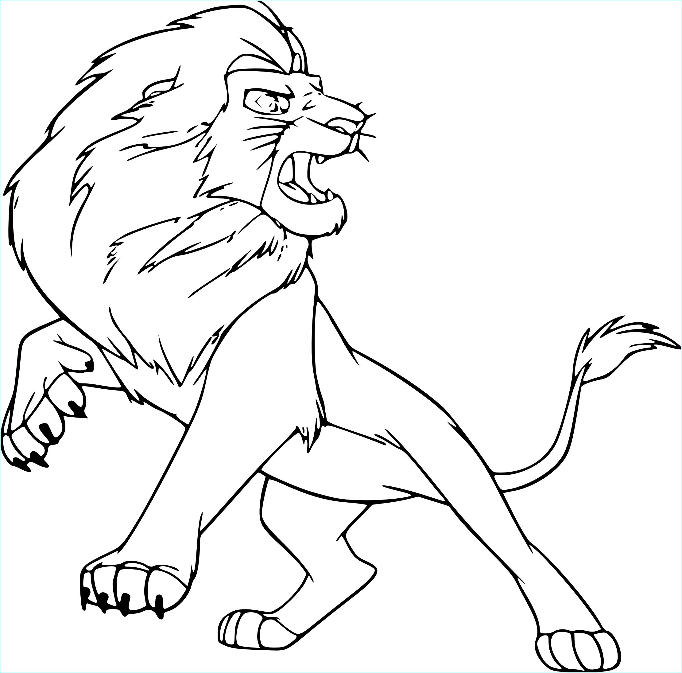 simba roi lion dessin facile