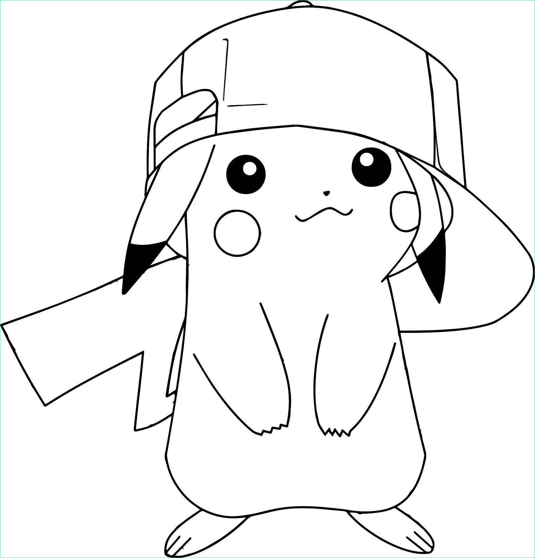 adorable pikachu coloring pages