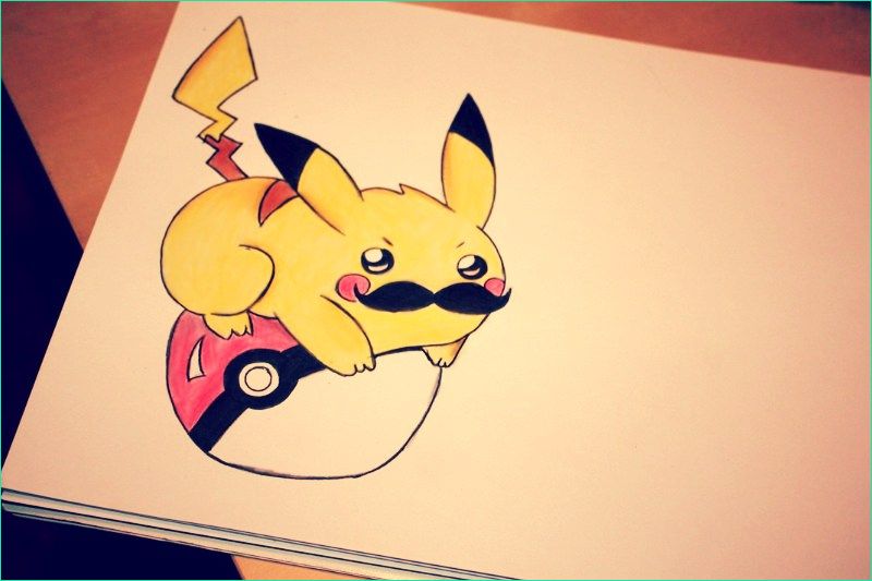second moustache Pikachu with Pokeball